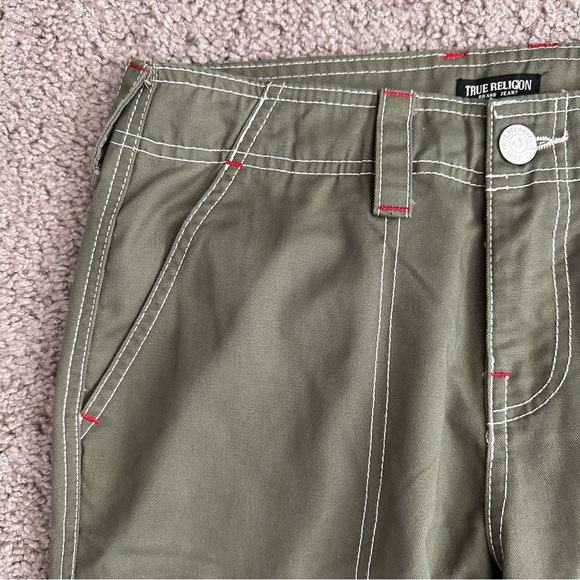 True Religion Military Single Needle Cargo Pant Kalamata Olive Womens 27 - Picture 11 of 15